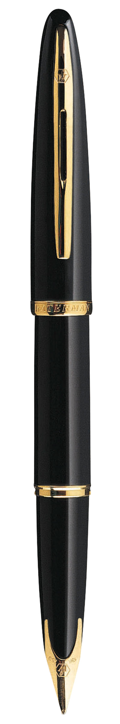 Waterman Carene Black Sea Gold Trim Fountain Pen in Box