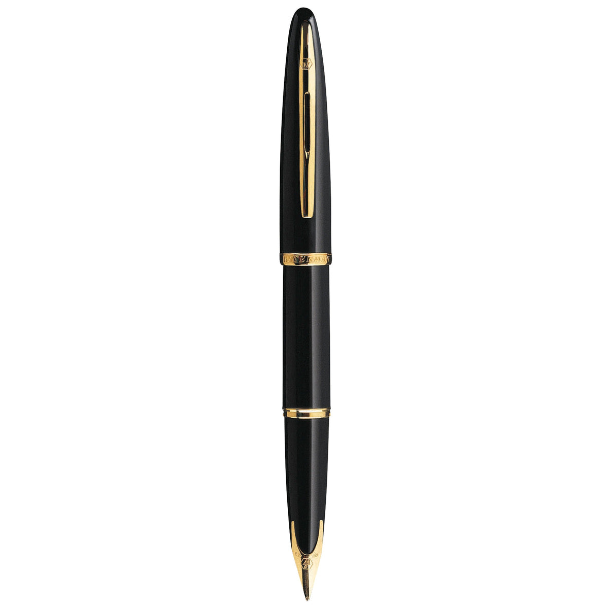 Waterman Carene Black Sea Gold Trim Fountain Pen in Box