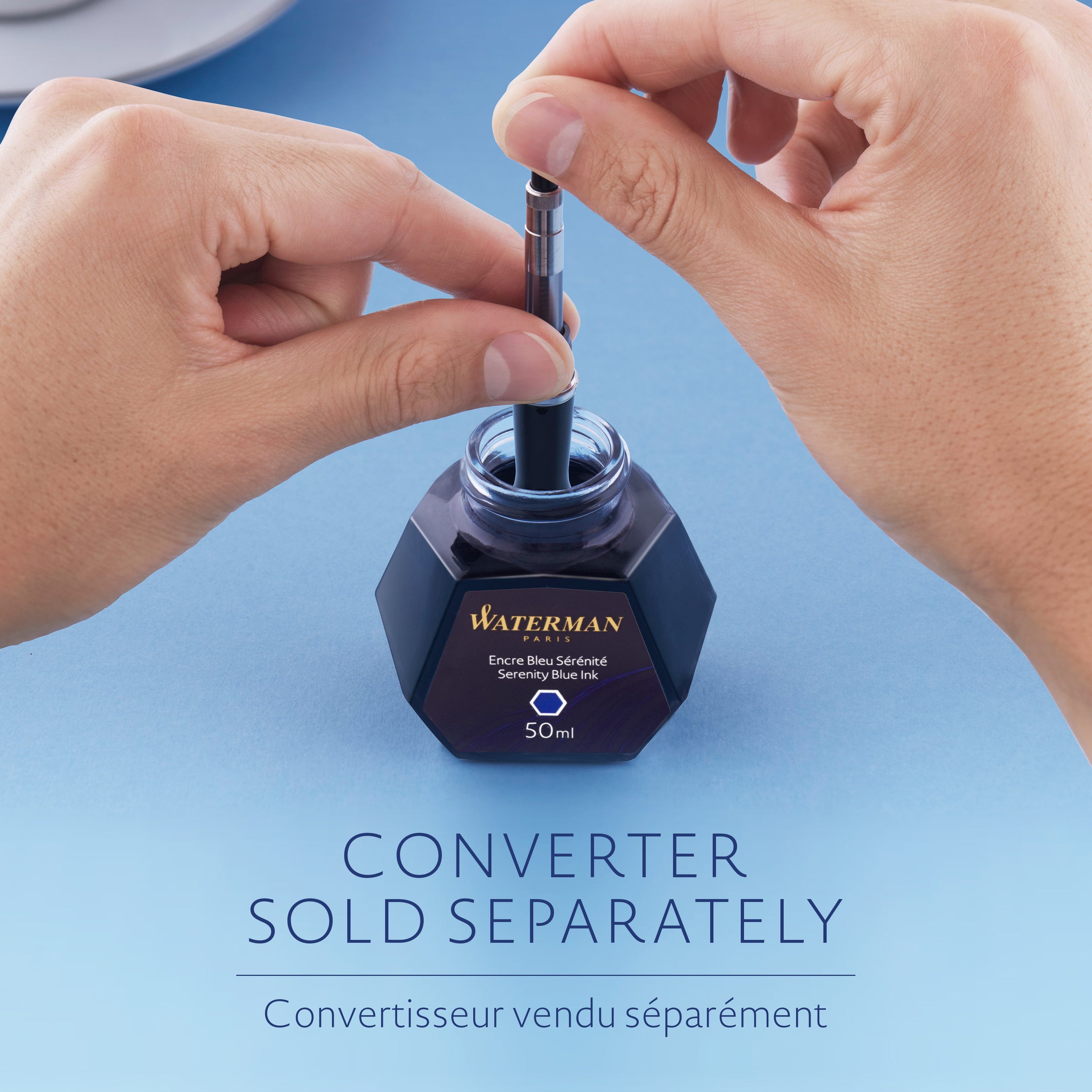 Waterman Ink 50ml Serenity Blue in Box
