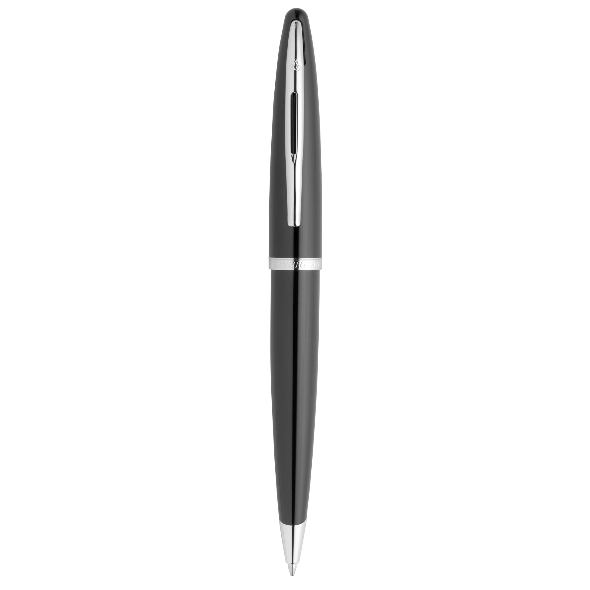 Waterman Carene Black Sea Silver Trim Ballpoint Pen in Box
