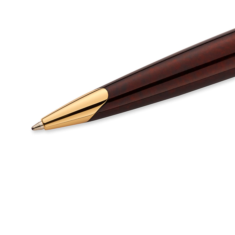 Waterman Carene Marine Amber Gold Trim Ballpoint Pen in Box