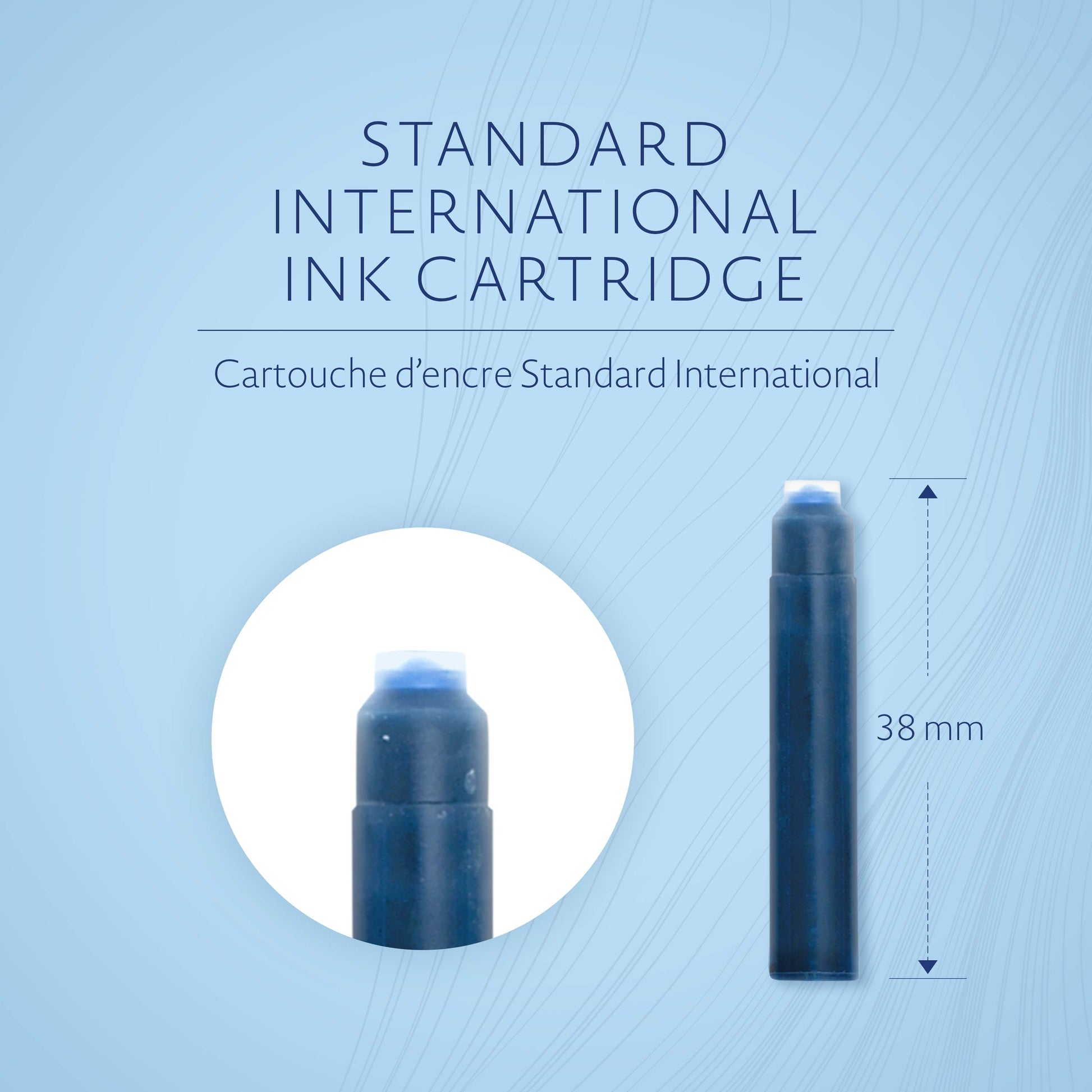 Waterman Fountain Pen Cartridges Flo Blue 6 Pack in Box