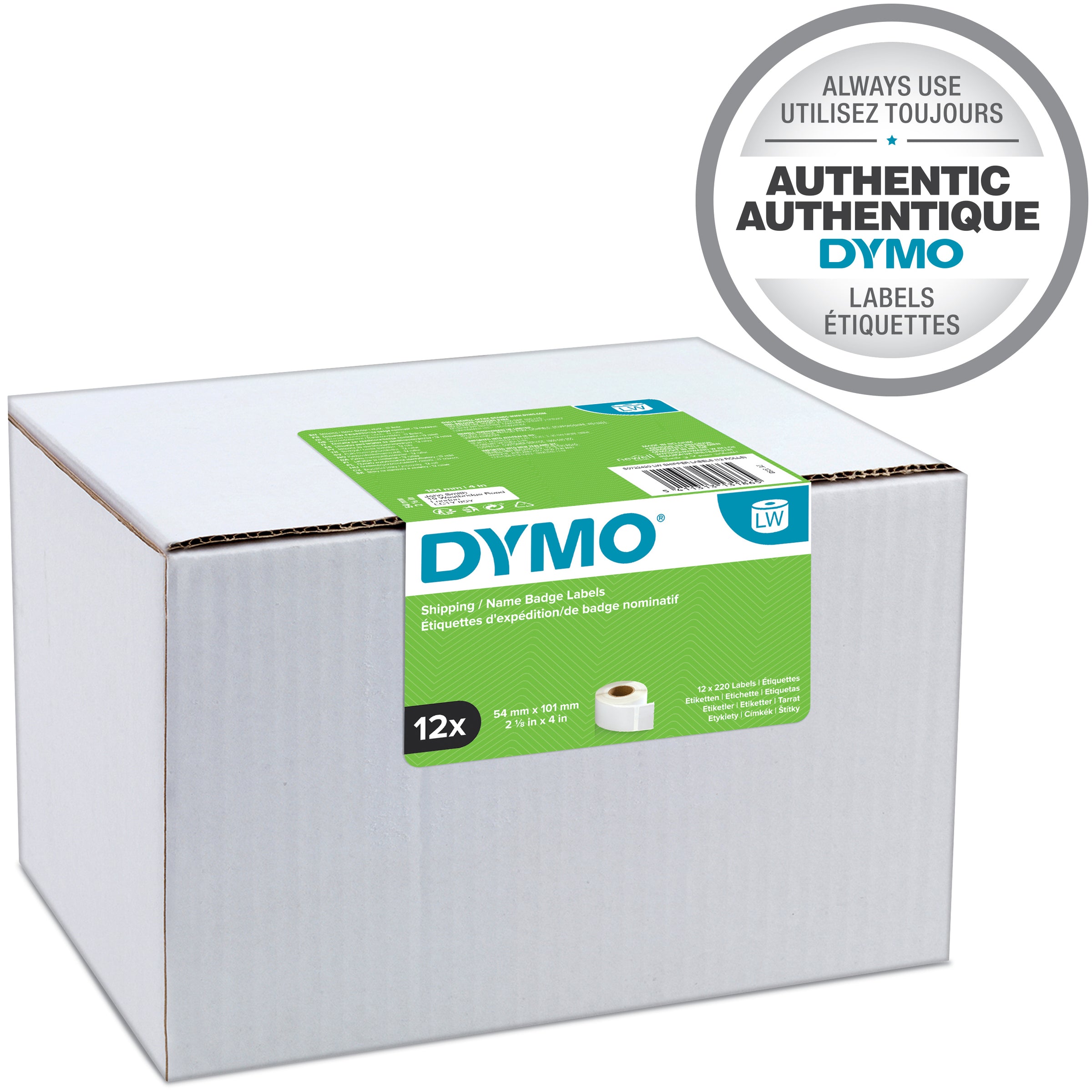 Dymo LabelWriter Shipping Labels 54mm x 101mm, Bulk 12 Count Rolls - detail 11