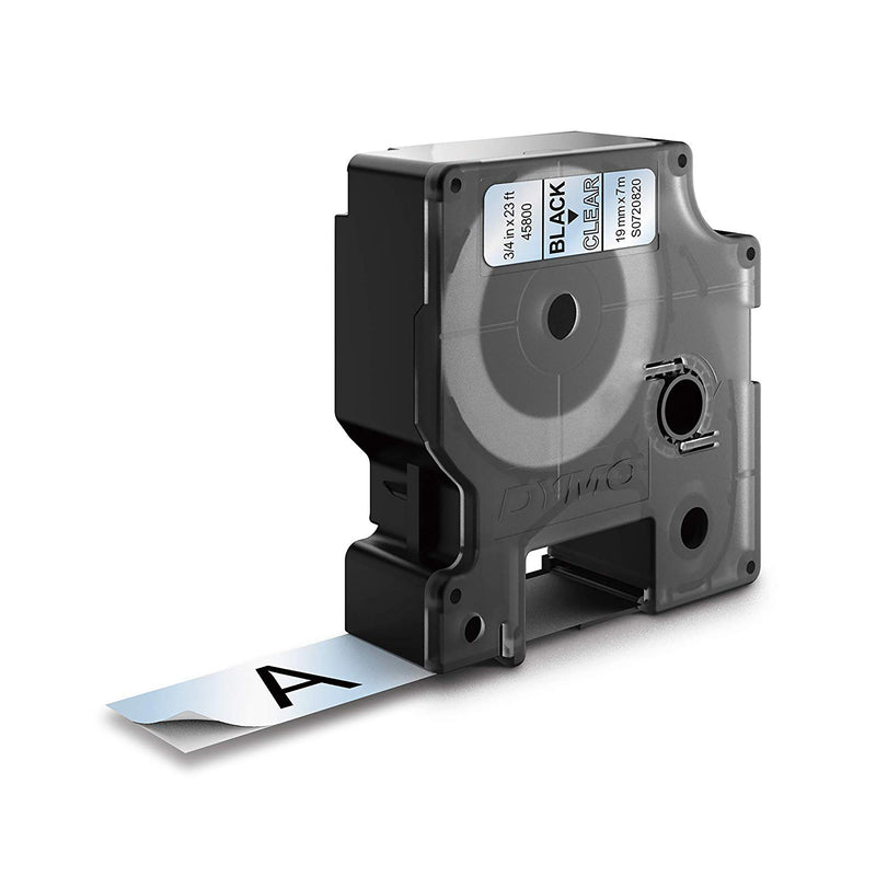 Dymo 19mm Black on Clear - Additional Image 4