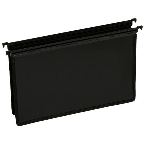 Marbig Suspension File Heavy Duty Extra Capacity Foolscap Black Pack of 5