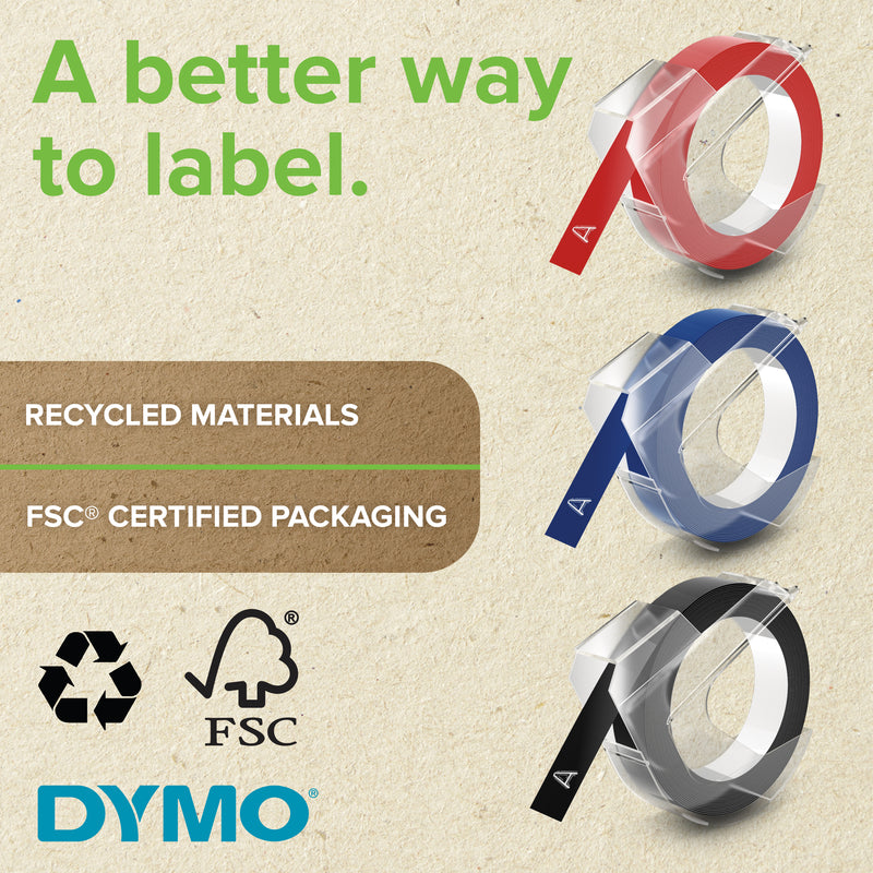 Dymo Embossing Tape, 9mm x 3m, Business Colours, 3 CT - detail 9