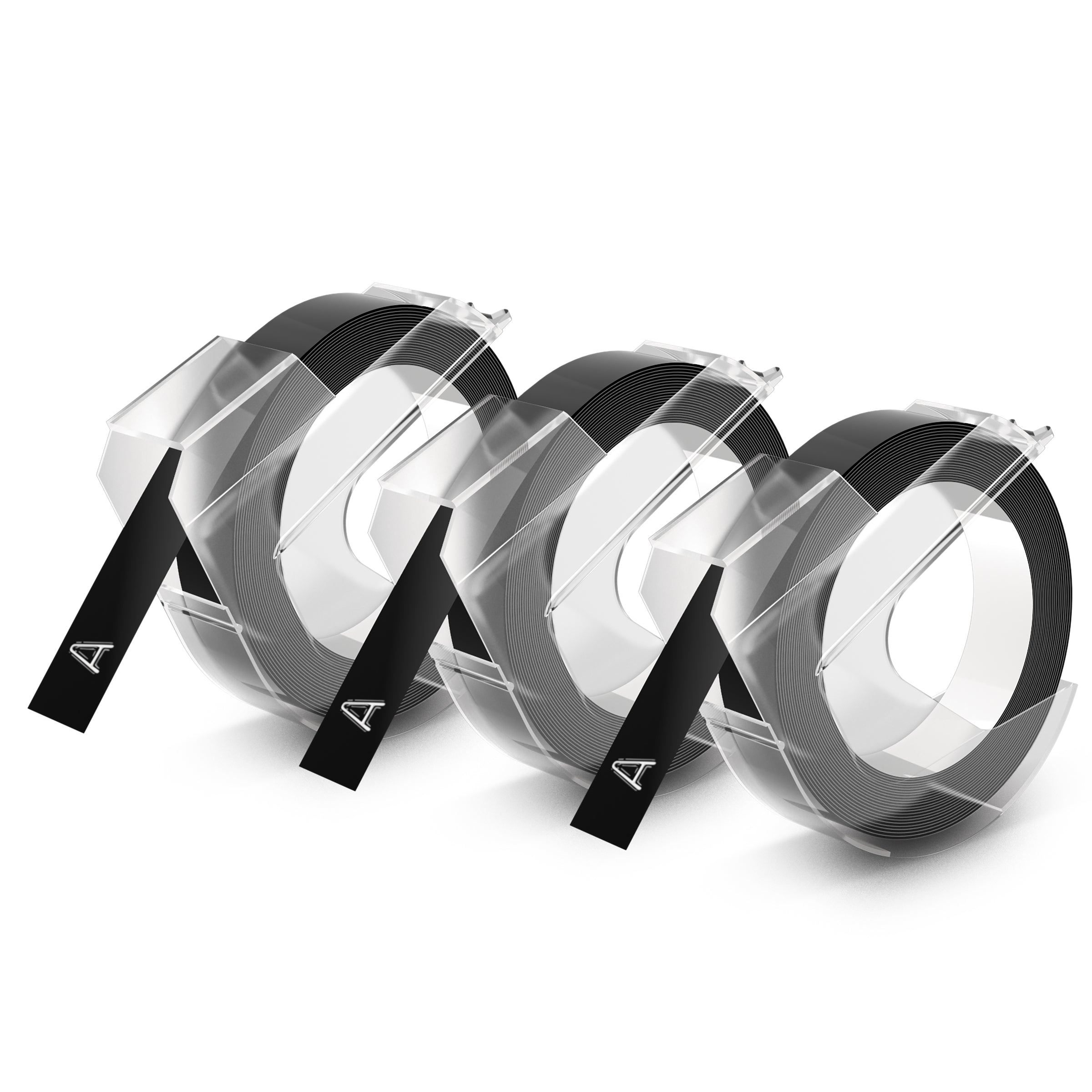 Dymo Embossing Tape 9mm x 3m, Black 3-pack - detail 7