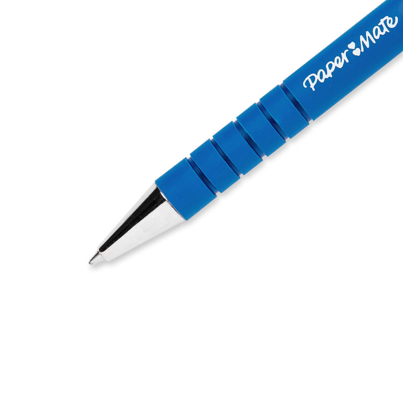 Papermate Flexgrip Ultra Retractable Ballpoint Pen Fine 0.8mm Blue Box of 12