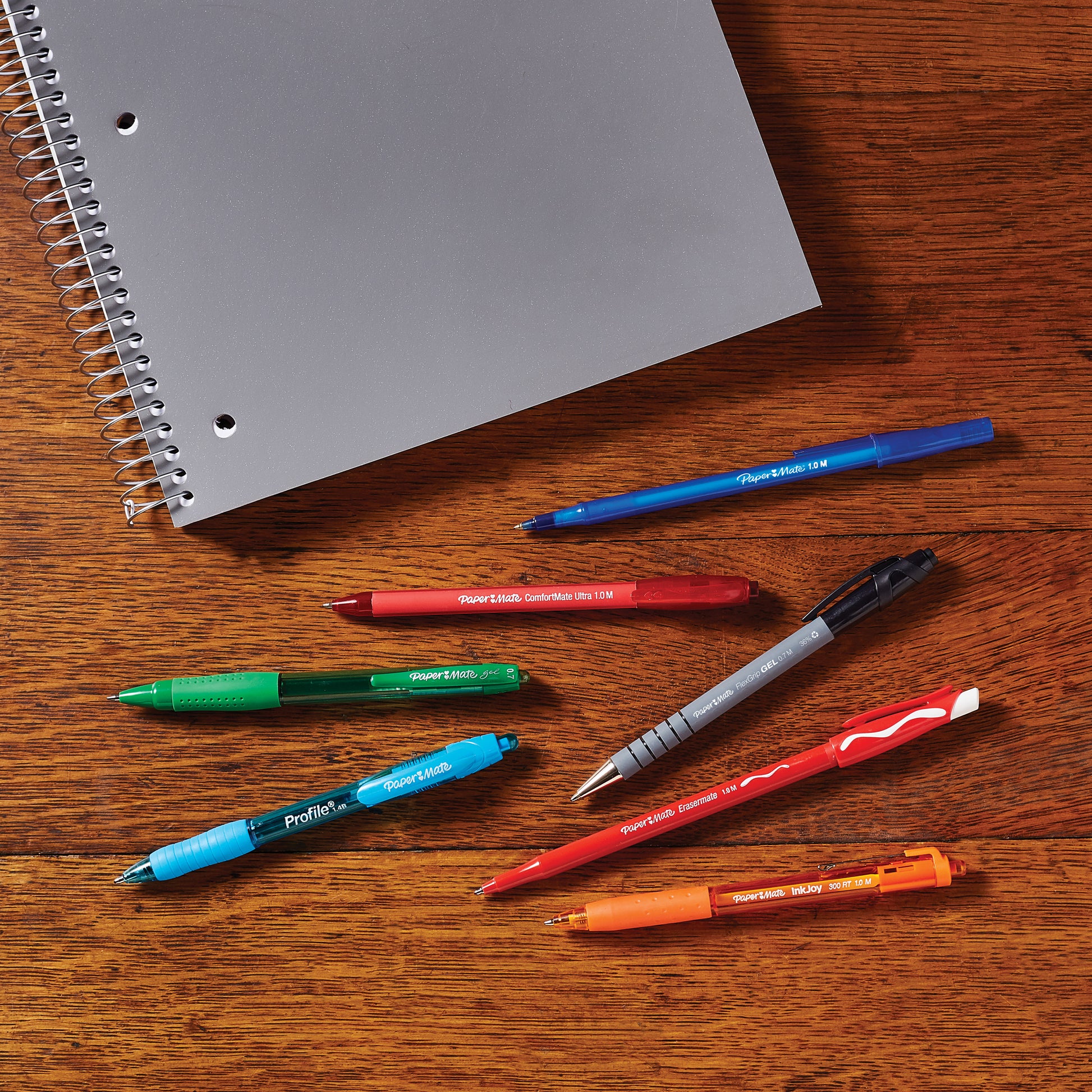 Papermate Flexgrip Ultra Retractable Ballpoint Pen Medium 1.0mm Black Box of 12