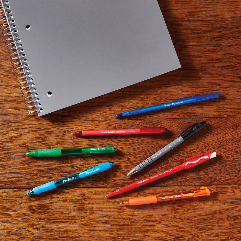 Papermate Flexgrip Ultra Retractable Ballpoint Pen Medium 1.0mm Black Box of 12