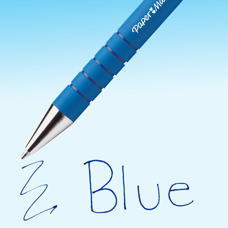 Papermate Flexgrip Ultra Retractable Ballpoint Pen Medium 1.0mm Blue Box of 12