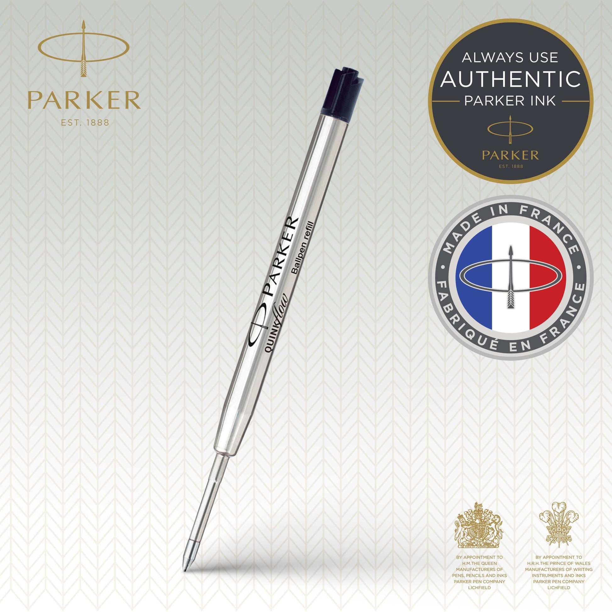 Parker Ballpoint Refill Black Broad Blister