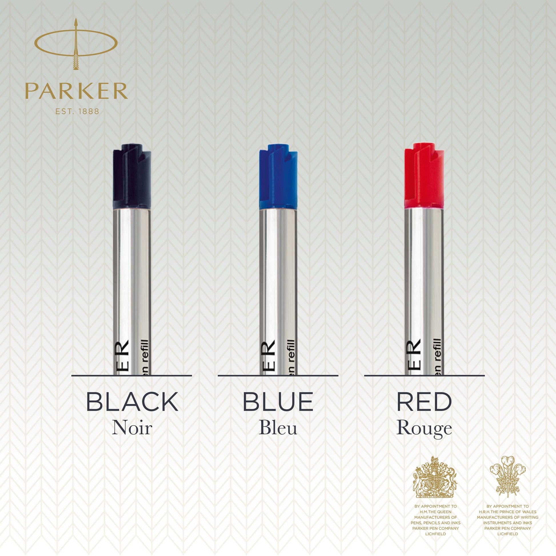 Parker Ballpoint Refill Black Broad Blister