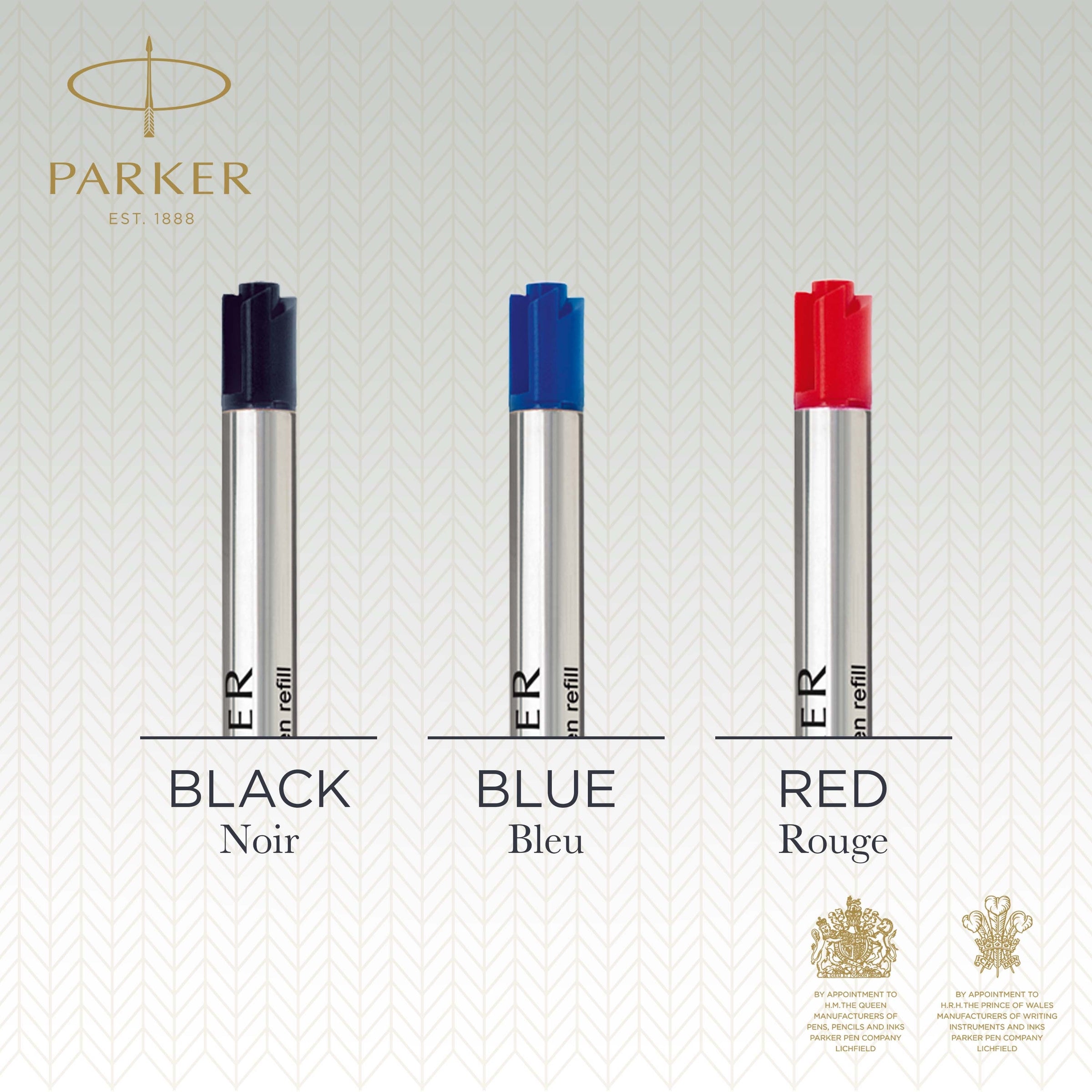 Parker Ballpoint Refill Black Broad Blister