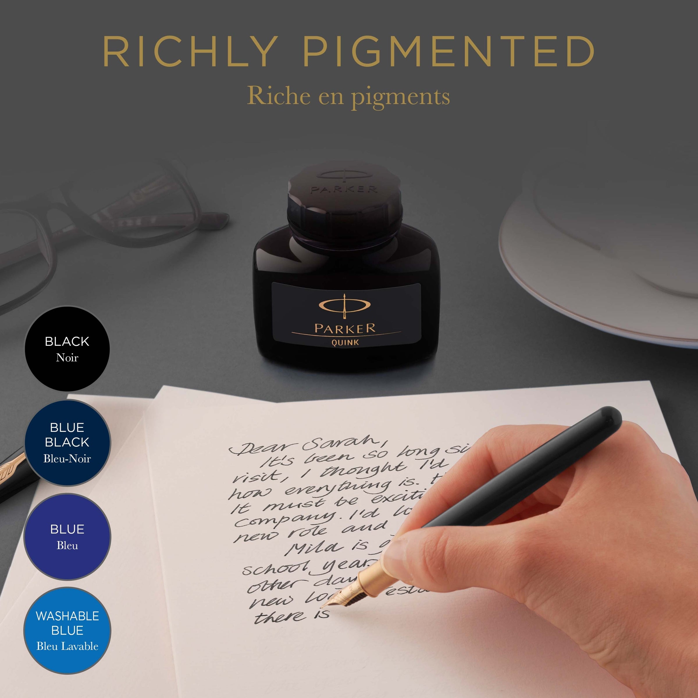 Parker Blue Black Ink Bottle 50ml