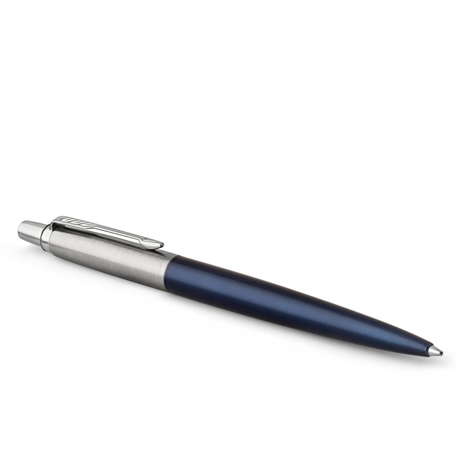 Parker Jotter Ballpoint Pen Royal Blue and Chrome Trim Medium Tip