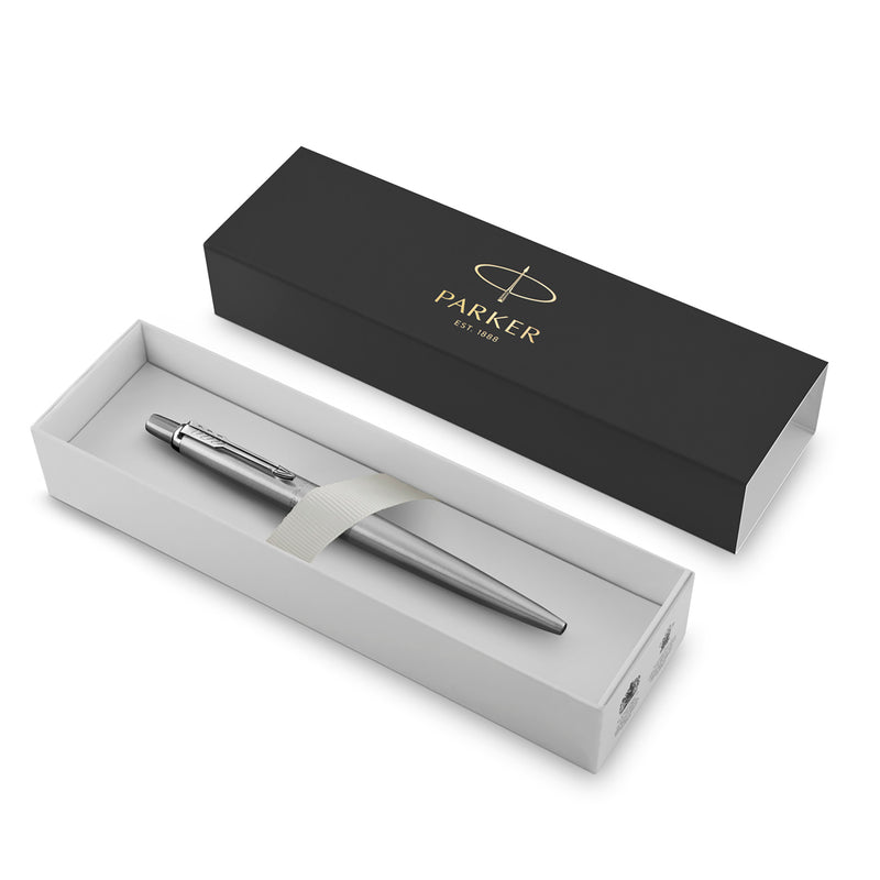 Parker Jotter Ballpoint Pen Stainless Steel and Chrome Trim Medium Tip