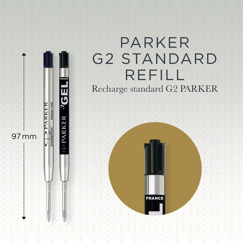 Parker Jotter Black Ballpoint and Blue Gel Refill Pack of 6