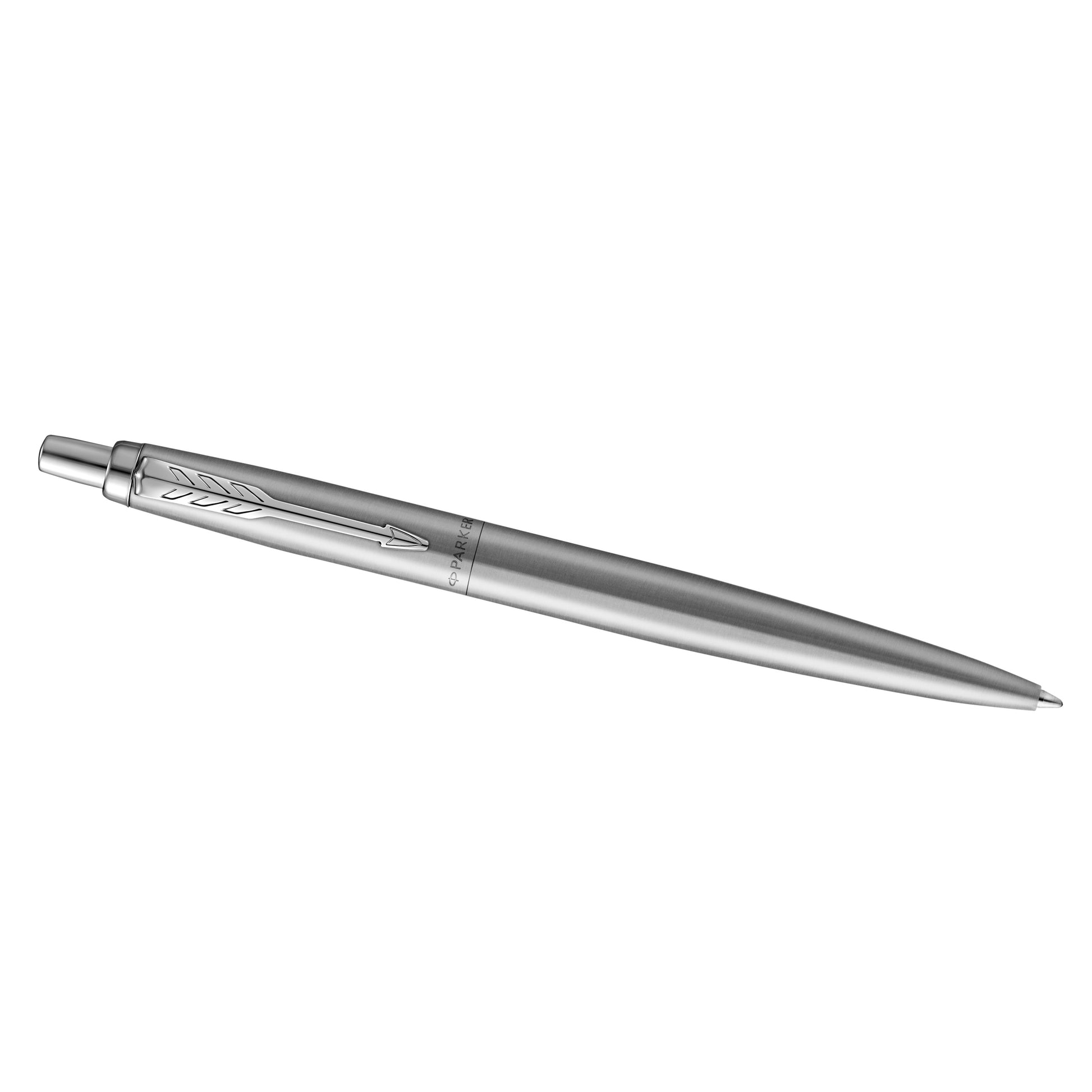 Parker Jotter XL Monochrome Ballpoint Pen Stainless Steel Grey Trim Medium Tip