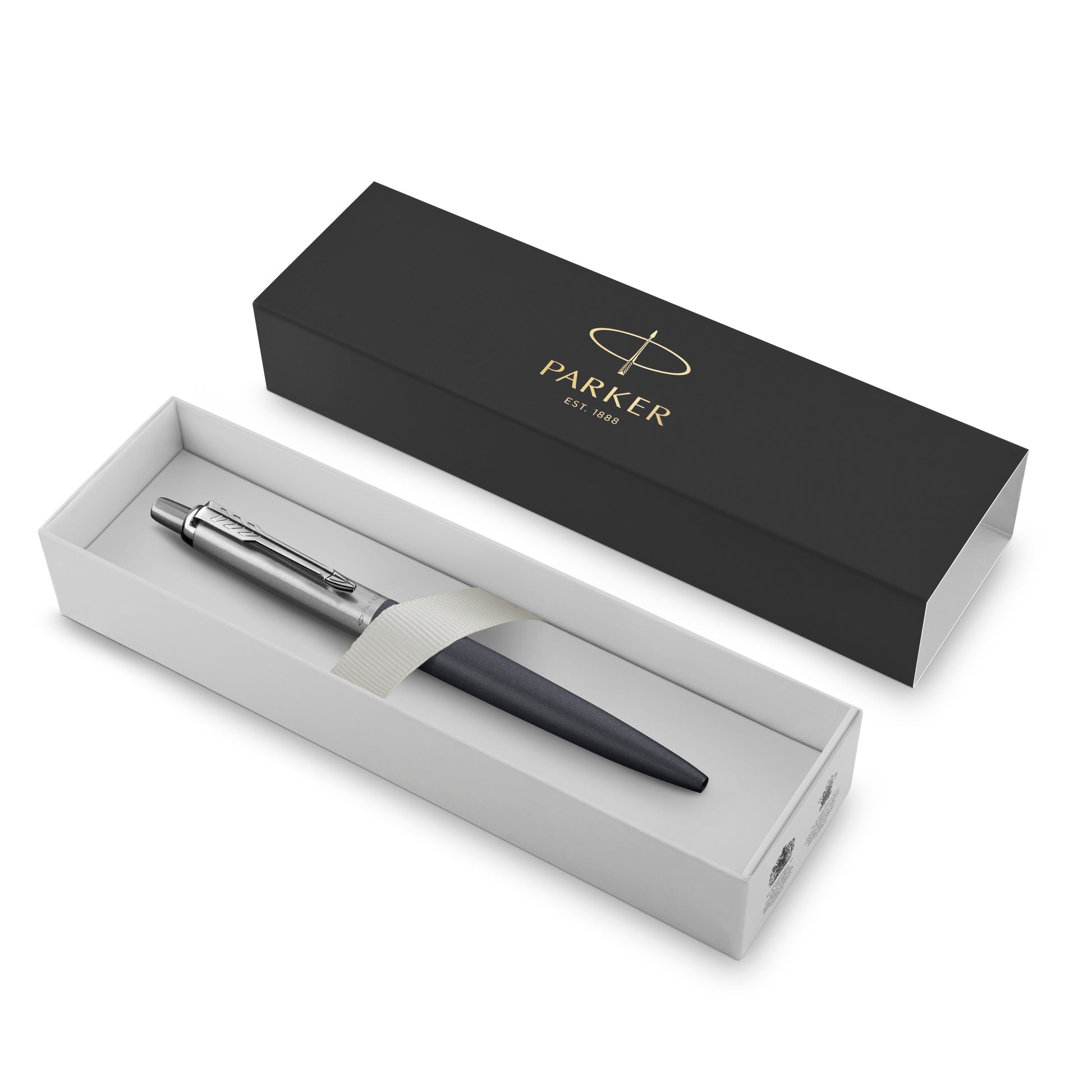 Parker Jotter XL Ballpoint Pen Matte Blue Lacquer and Chrome Trim Medium Tip