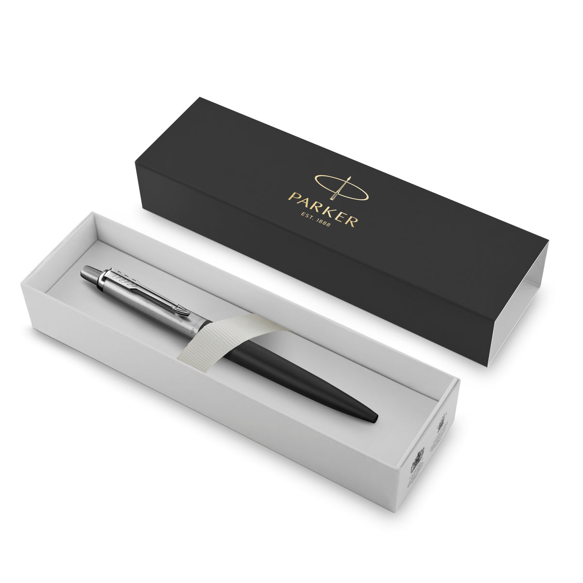 Parker Jotter XL Ballpoint Pen Matte Black Lacquer and Chrome Trim Medium Tip