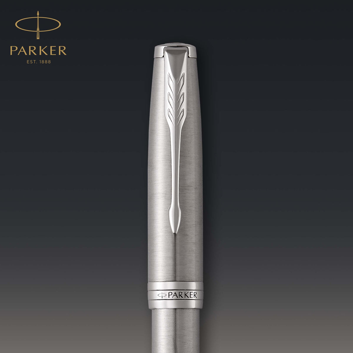 Parker Sonnet Fountain Pen Stainless Steel and Palladium Trim Medium Nib