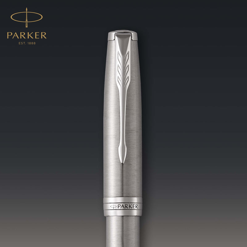 Parker Sonnet Fountain Pen Stainless Steel and Palladium Trim Medium Nib