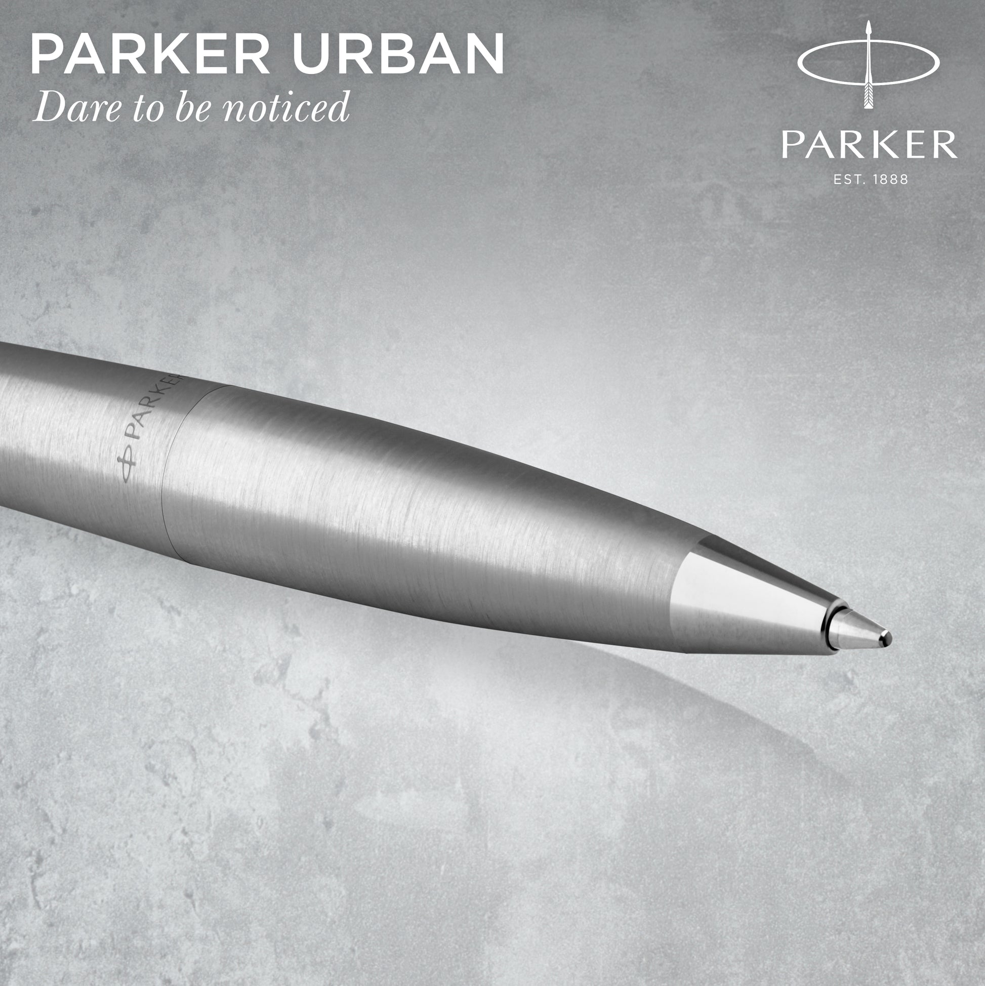 Parker Urban Twist Ballpoint Pen Metro Metallic Chrome Trim Medium Tip