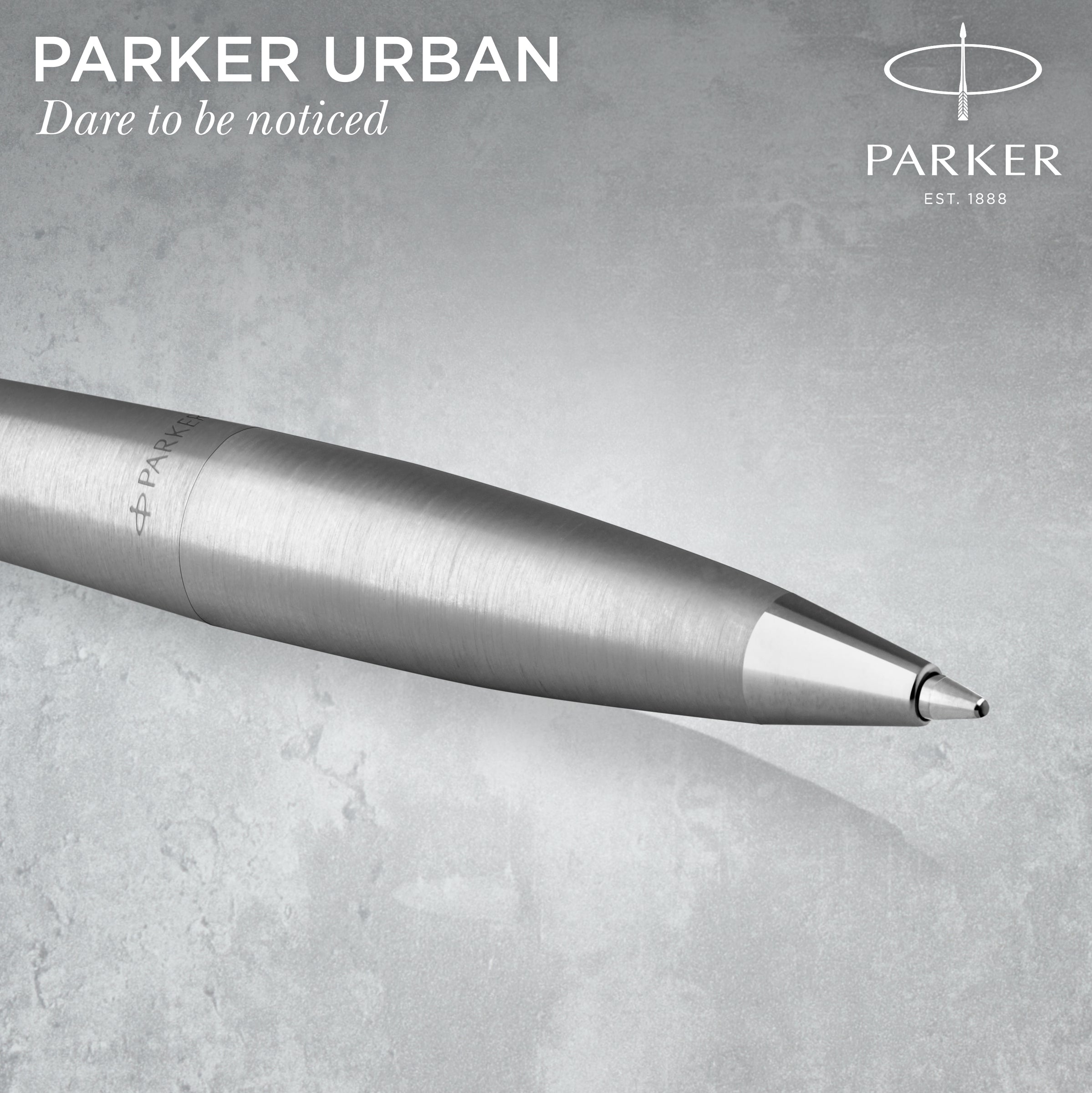 Parker Urban Twist Ballpoint Pen Metro Metallic Chrome Trim Medium Tip
