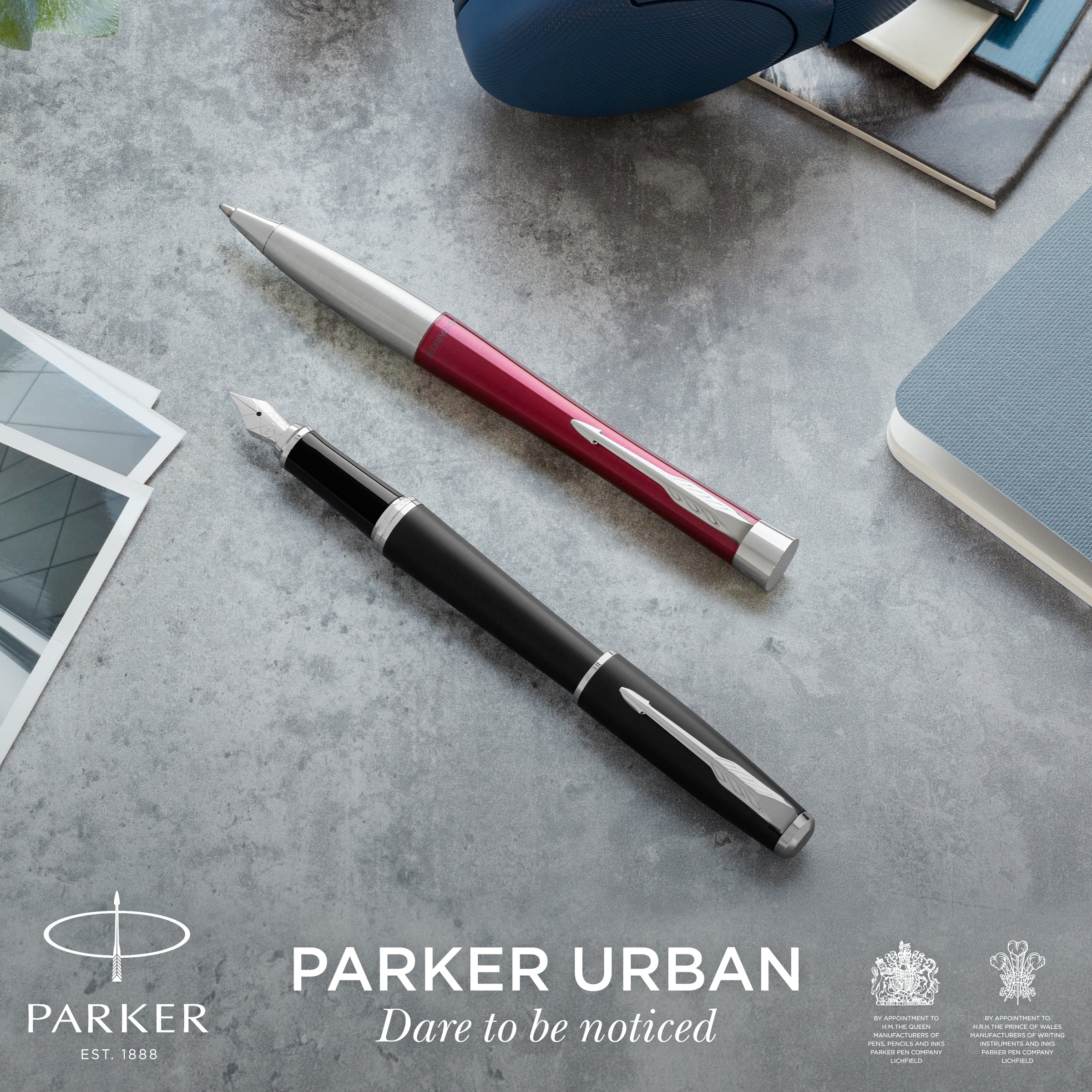 Parker Urban Twist Ballpoint Pen Metro Metallic Chrome Trim Medium Tip