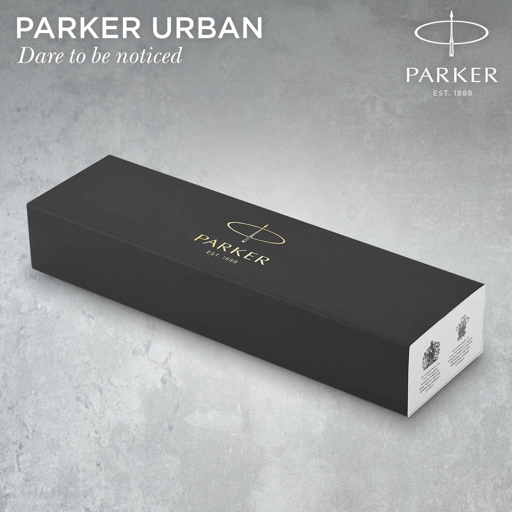 Parker Urban Twist Ballpoint Pen Muted Black Lacquer and Gold Trim Medium Tip