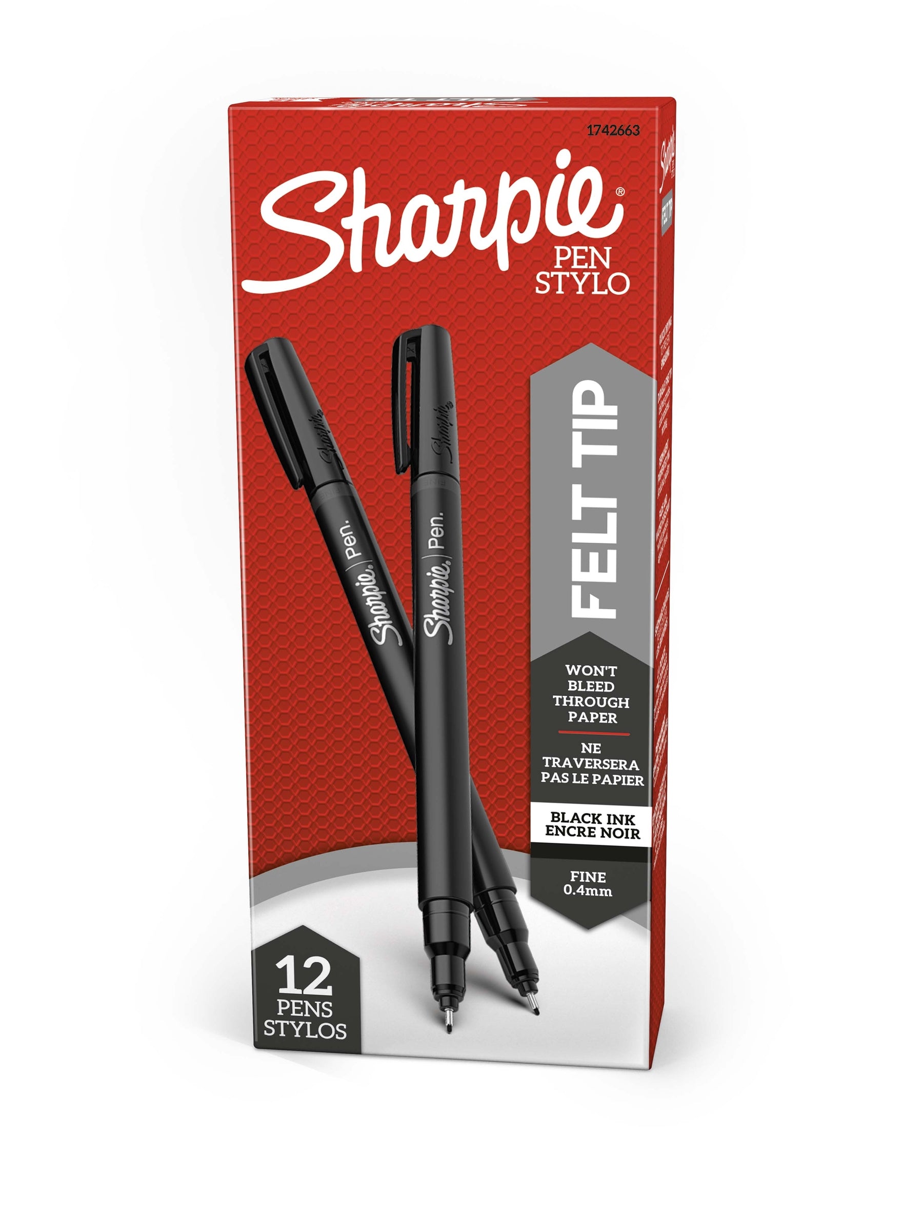 Sharpie Pen Fineliner Black - Box of 12 - product image