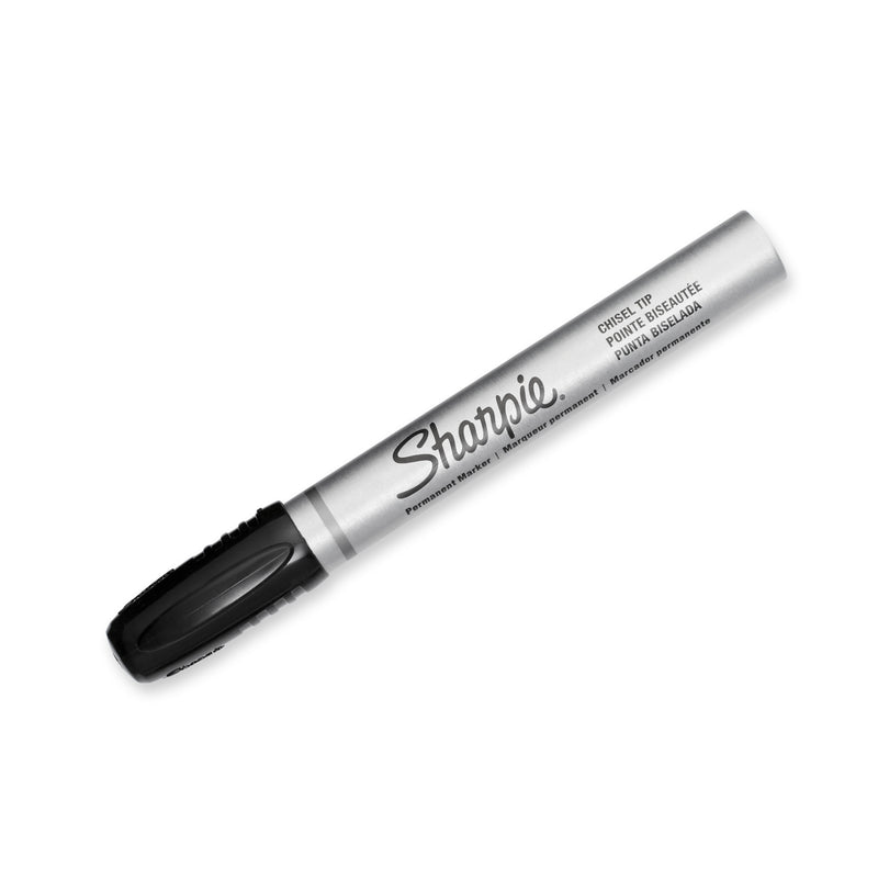 Sharpie Metal Permanent Marker Chisel Tip Black - Box of 12 - detail 7