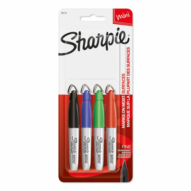 Sharpie Mini Fine Point Permanent Marker Assorted - Pack of 4 - product image