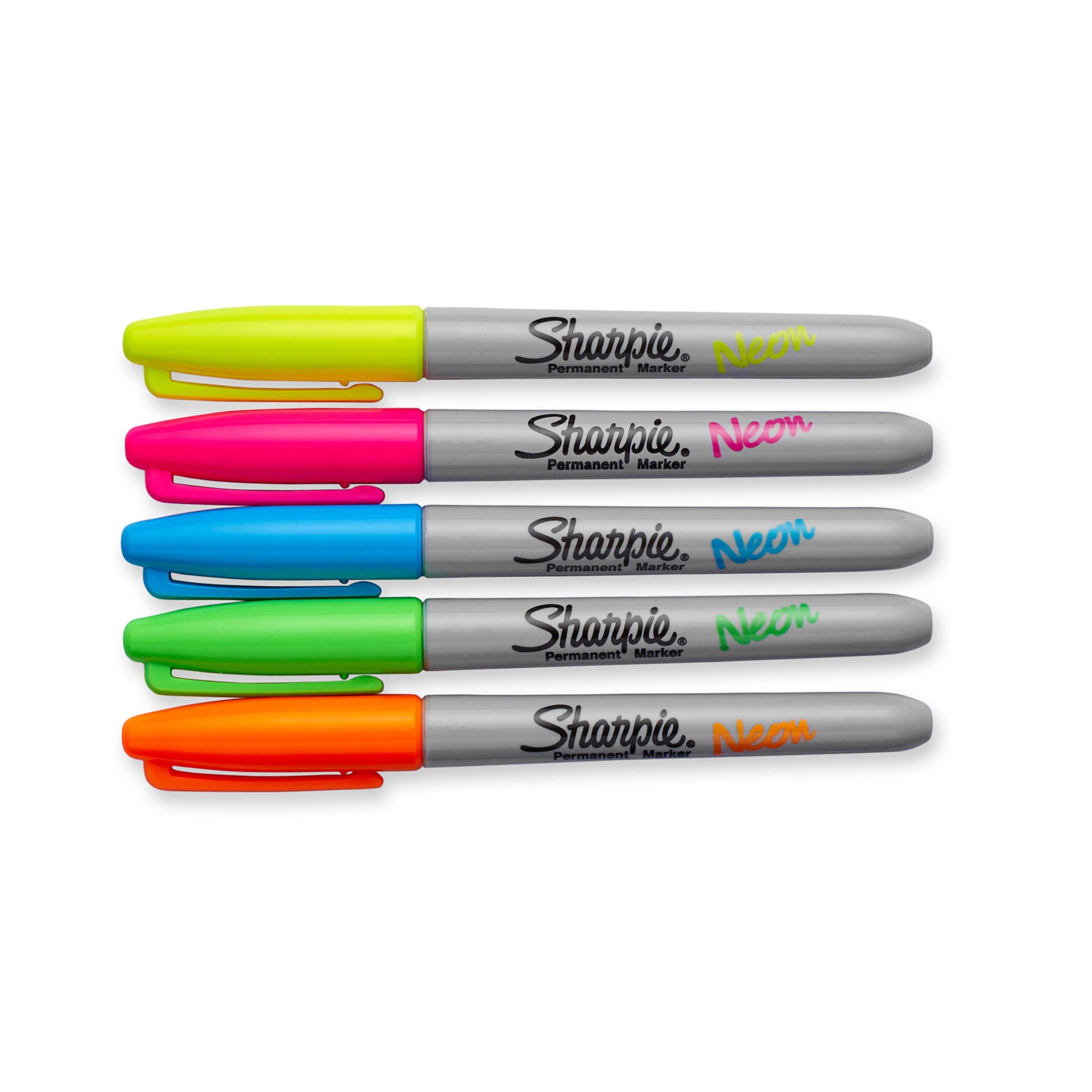 Sharpie Neon Fine Point Permanent Marker Assorted - Pack of 5 - detail 7