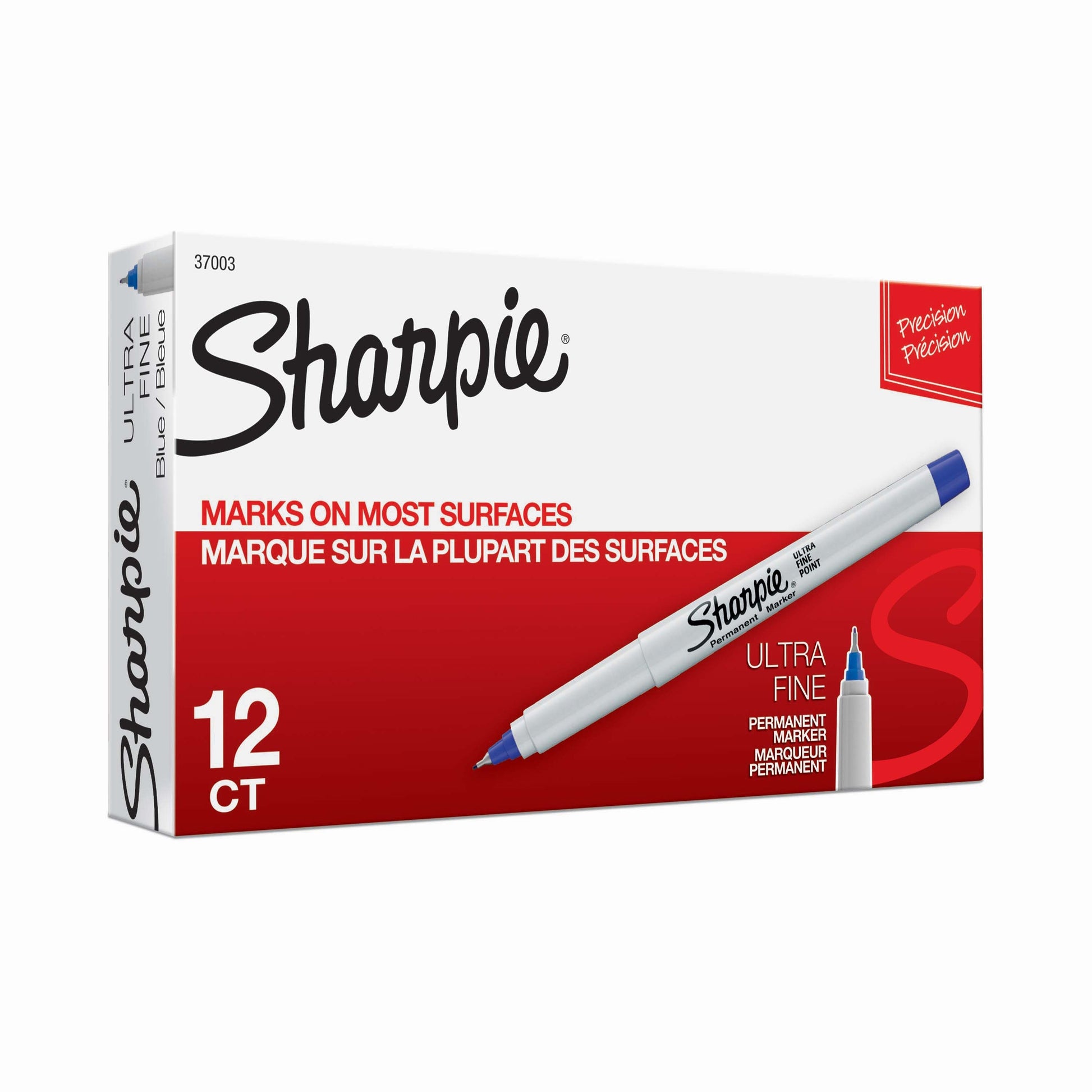 Sharpie Ultra Fine Point Permanent Marker Blue - Box of 12 - 3D view