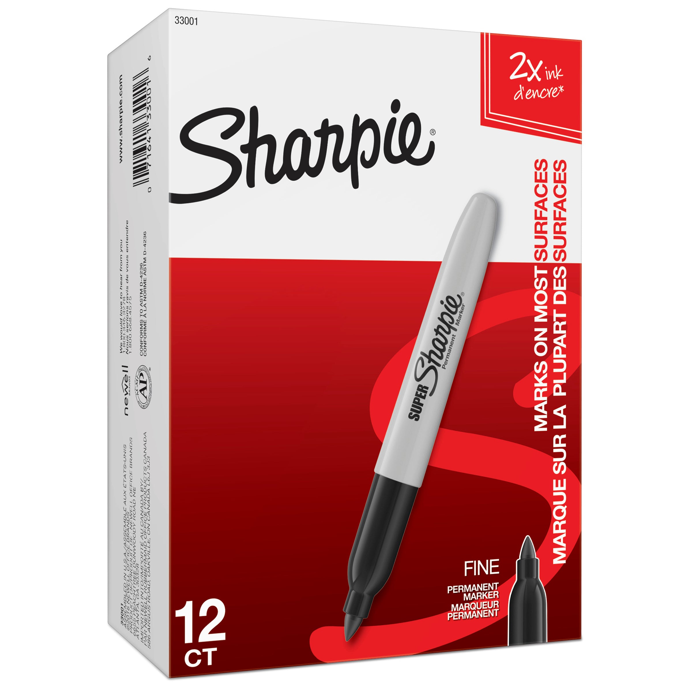 Sharpie Super Fine Point Permanent Marker Black - Box of 12 - detail 7