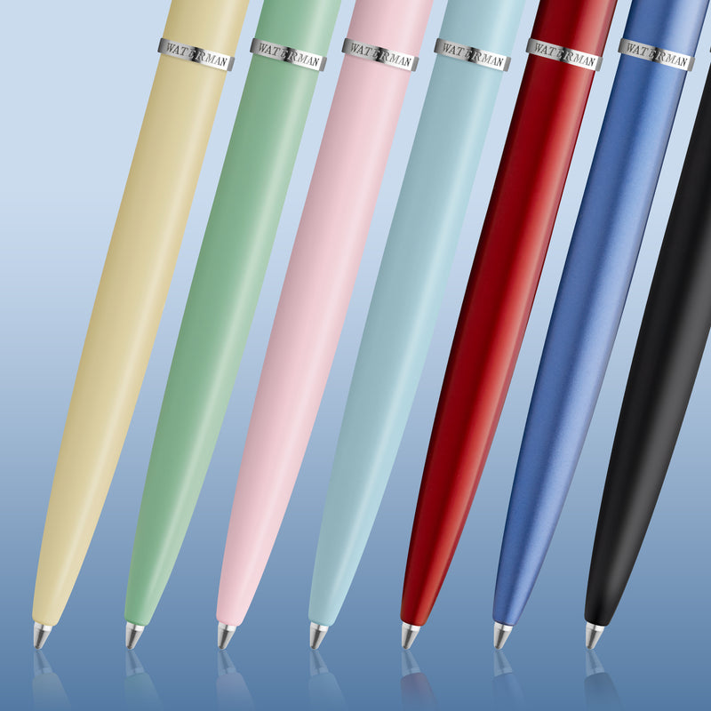 Waterman 2068192 Graduate Allure Black Chrome Trim Ballpoint Pen In A Box