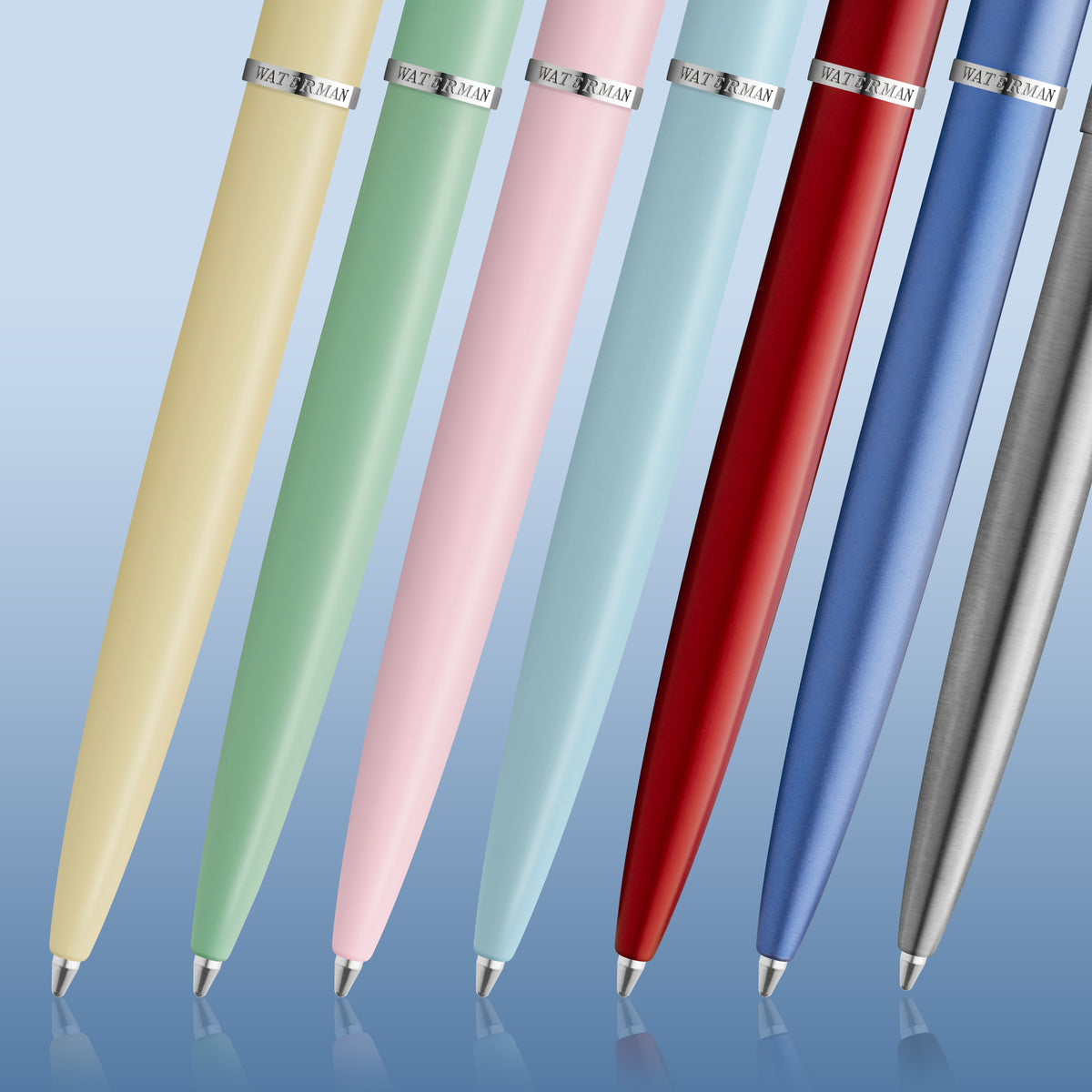 Waterman Allure Chrome Chrome Trim Ballpoint Pen in Blister Pack