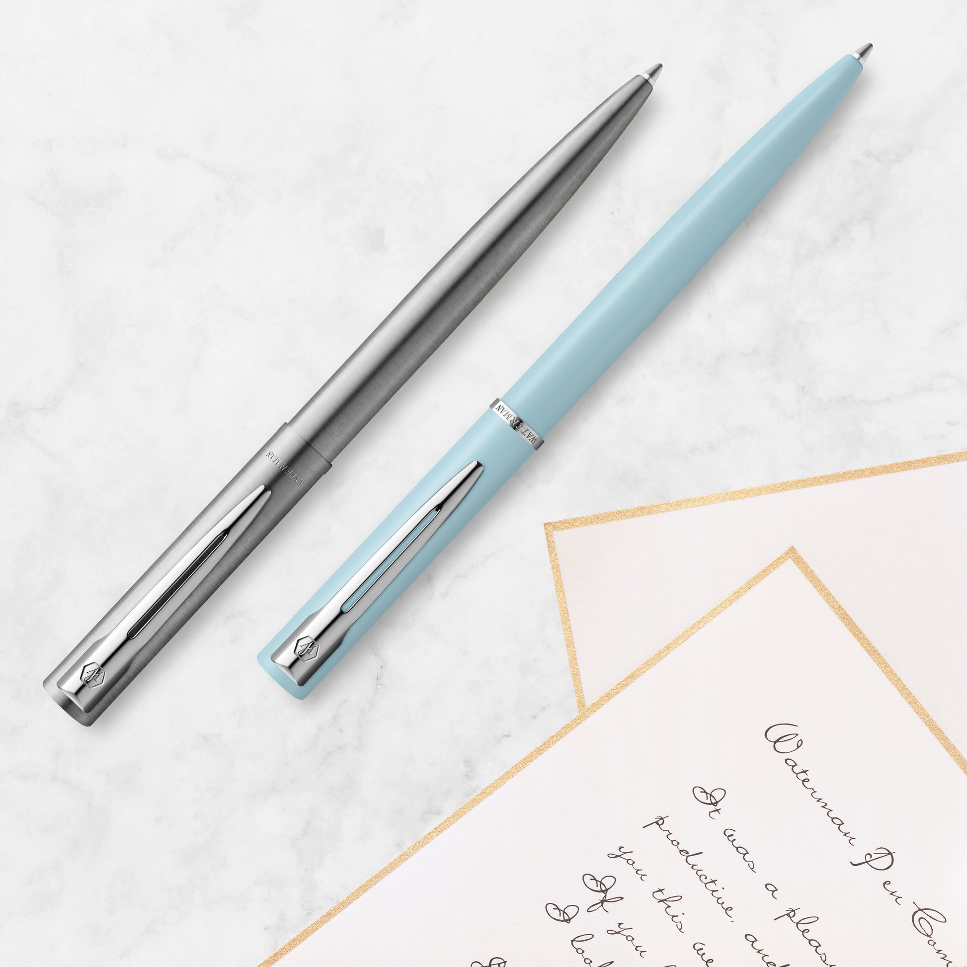 Waterman Allure Chrome Chrome Trim Ballpoint Pen in Blister Pack