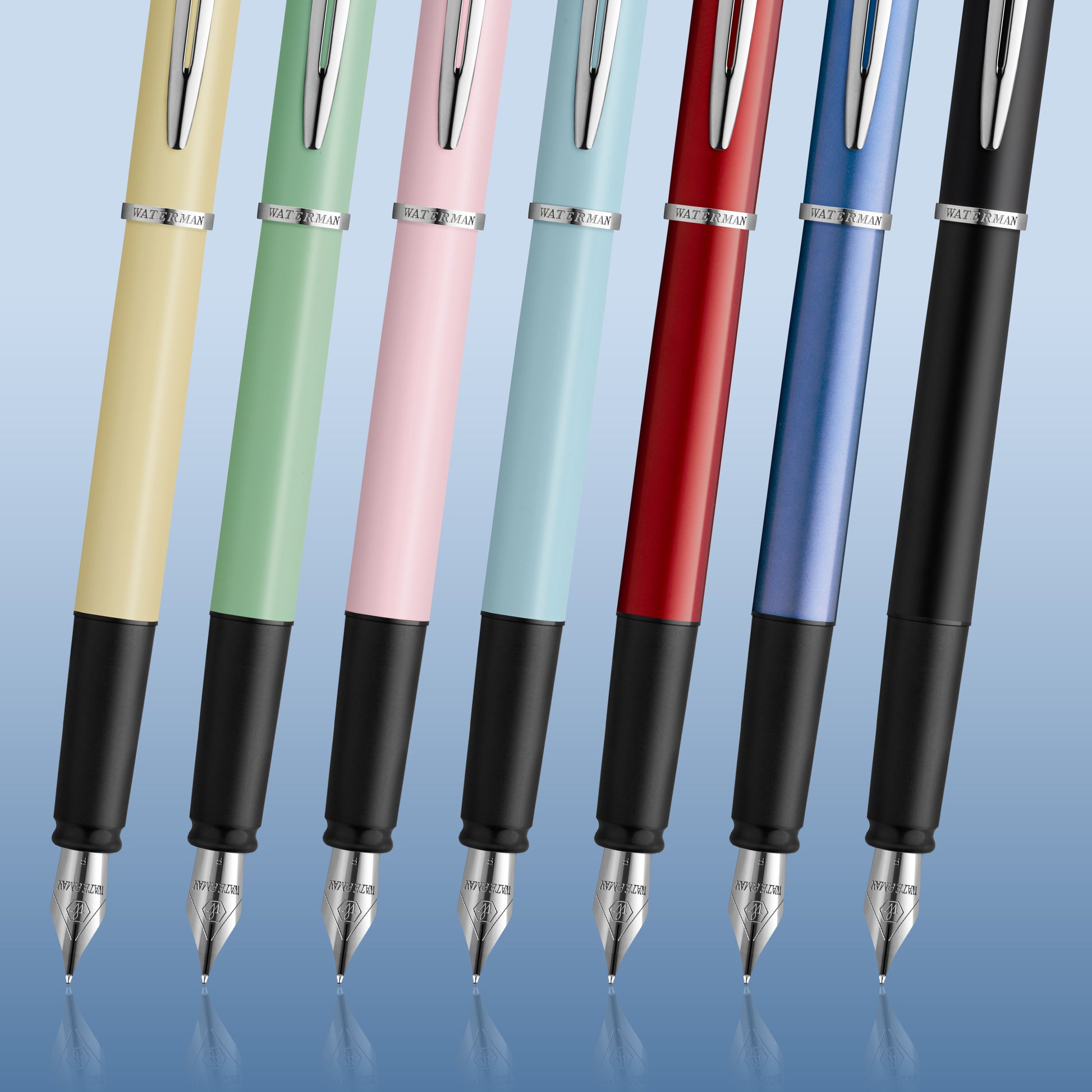 Waterman Allure Chrome Chrome Trim Fountain Pen in Blister Pack