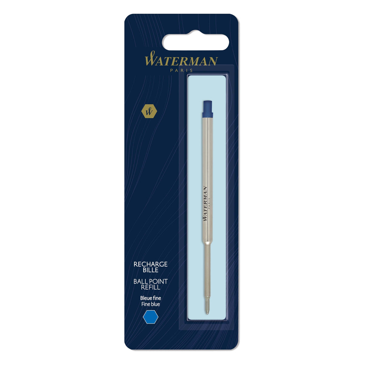 Waterman Ballpoint Refill Fine Blue in Blister Pack