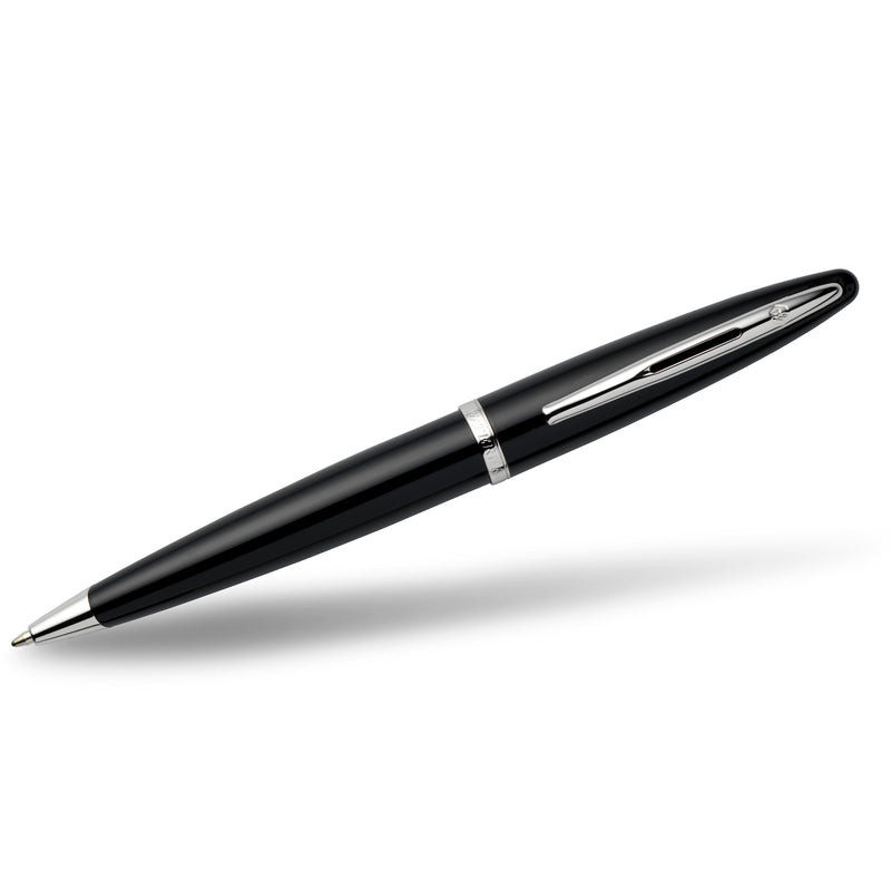 Waterman Carene Black Sea Silver Trim Ballpoint Pen in Box