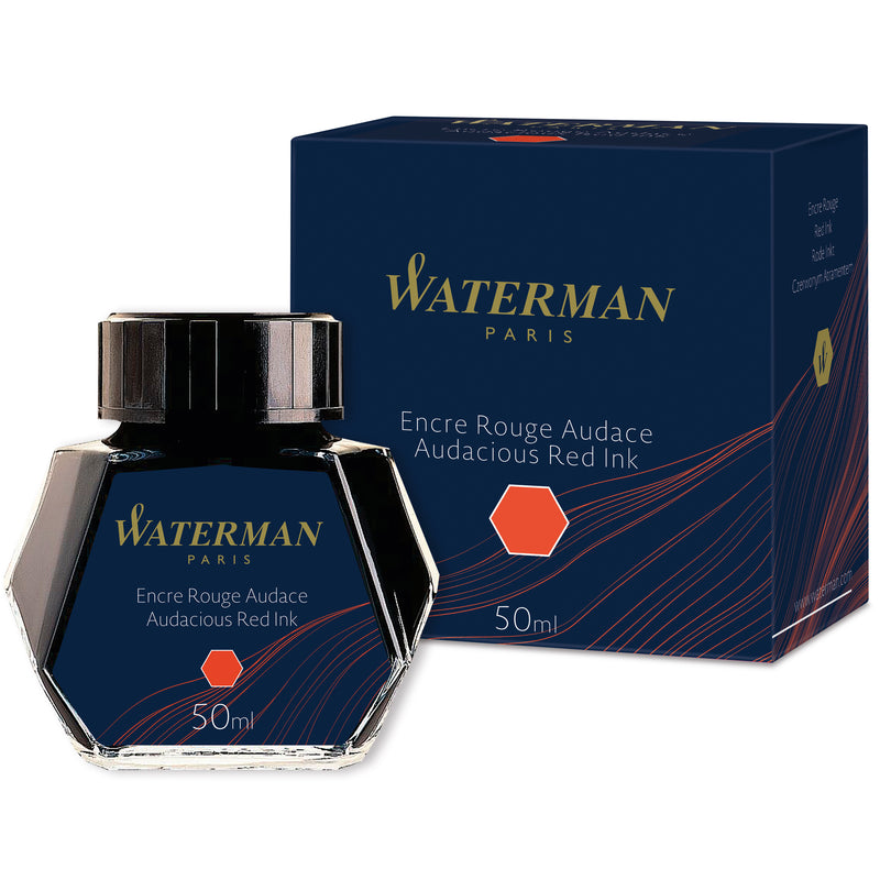 Waterman Ink 50ml Audacious Red in Box