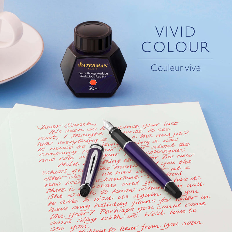 Waterman Ink 50ml Audacious Red in Box