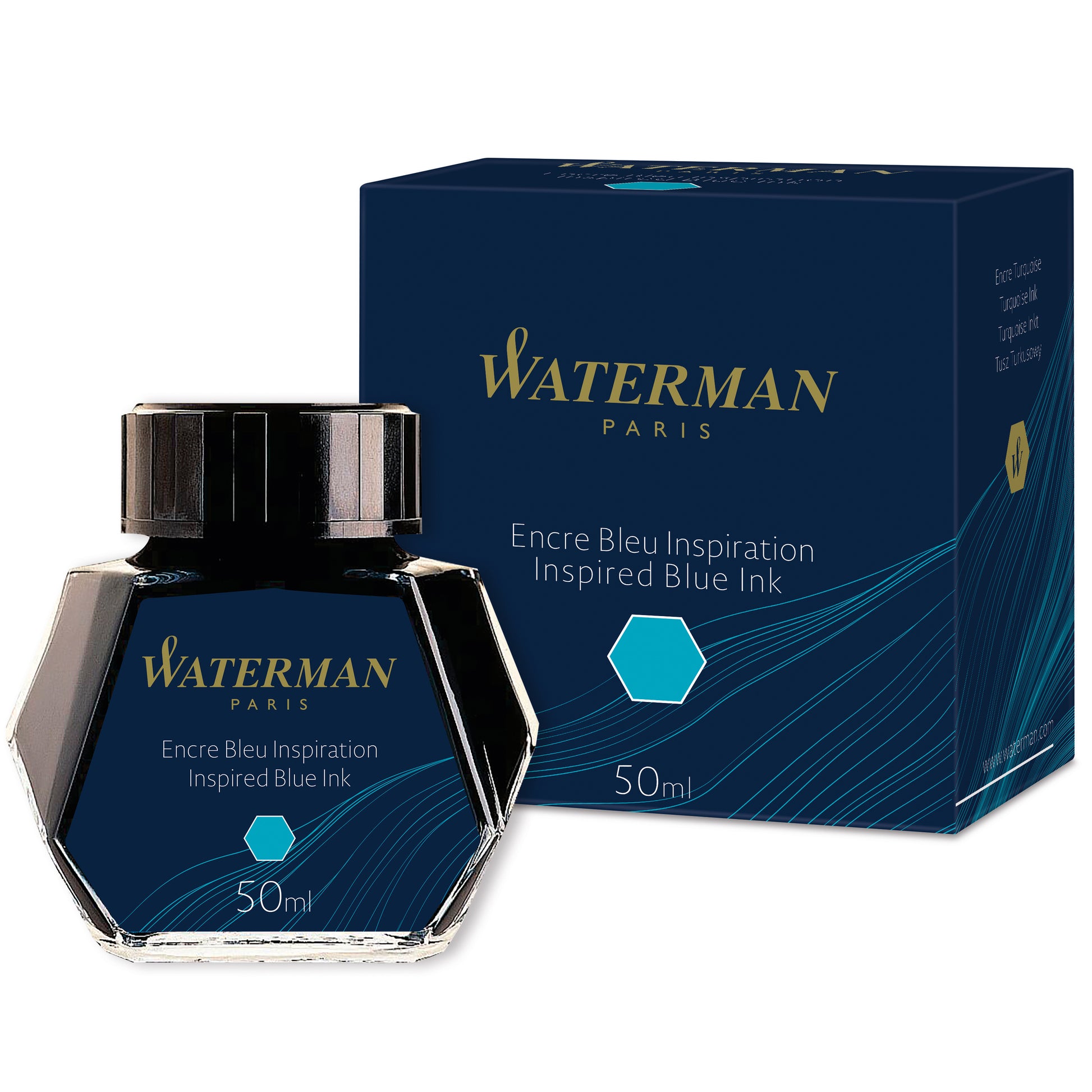 Waterman Ink 50ml Inspired Blue in Box