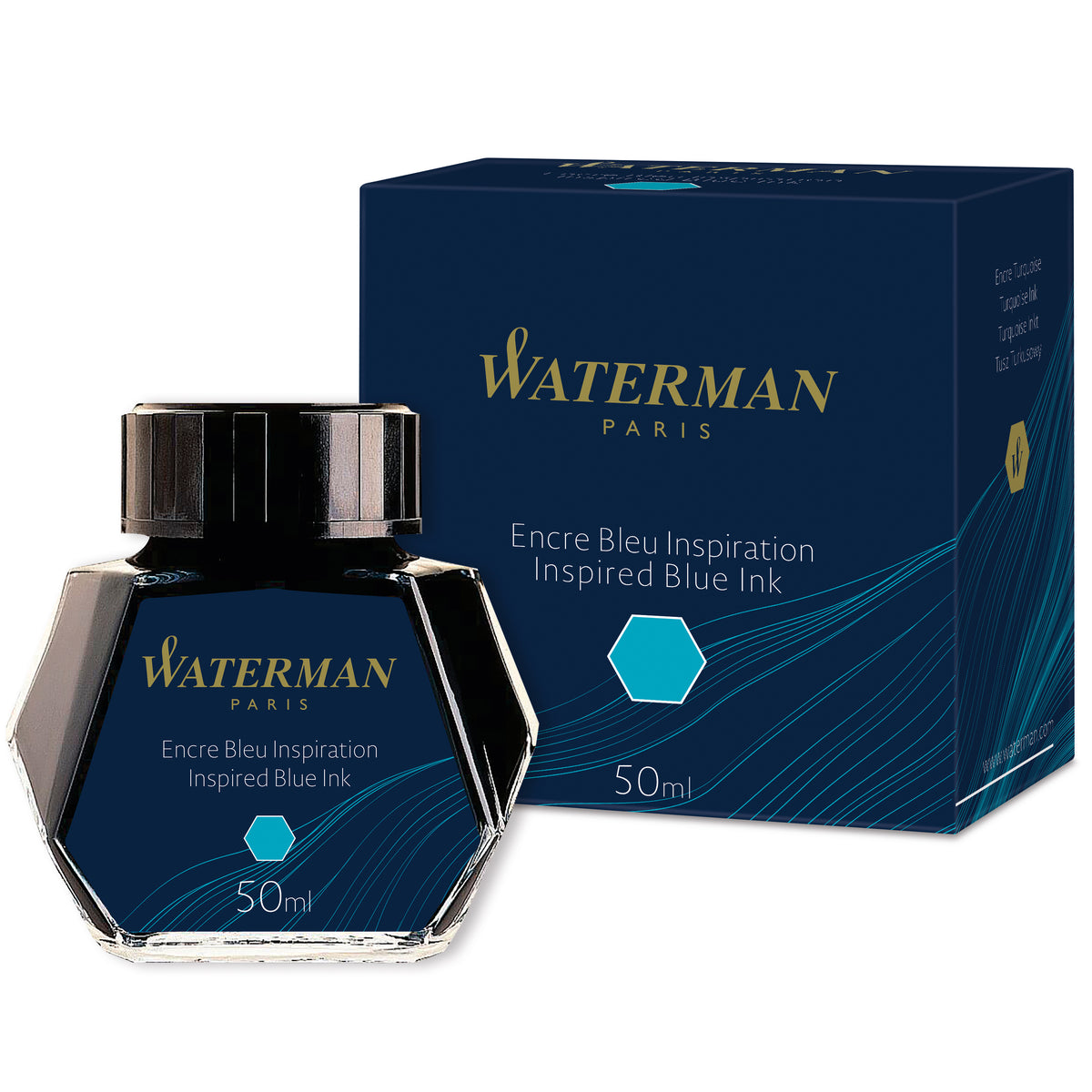 Waterman Ink 50ml Inspired Blue in Box