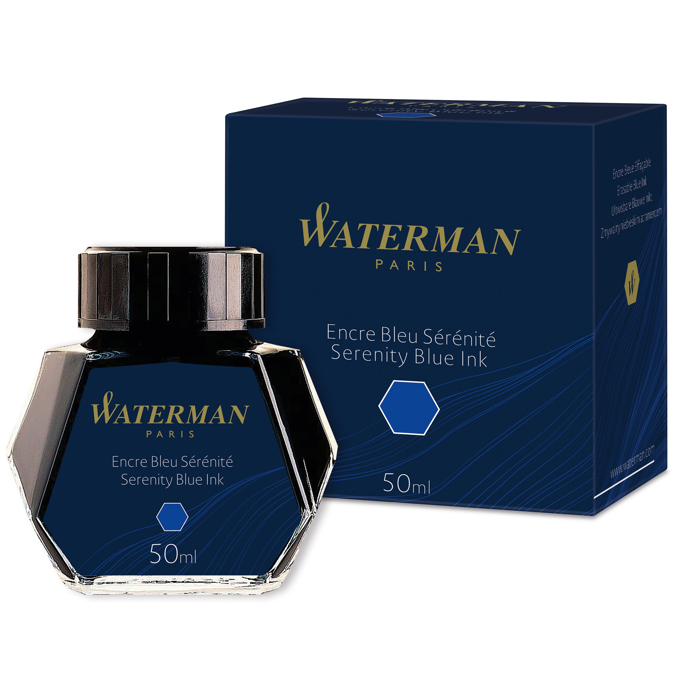 Waterman Ink 50ml Serenity Blue in Box