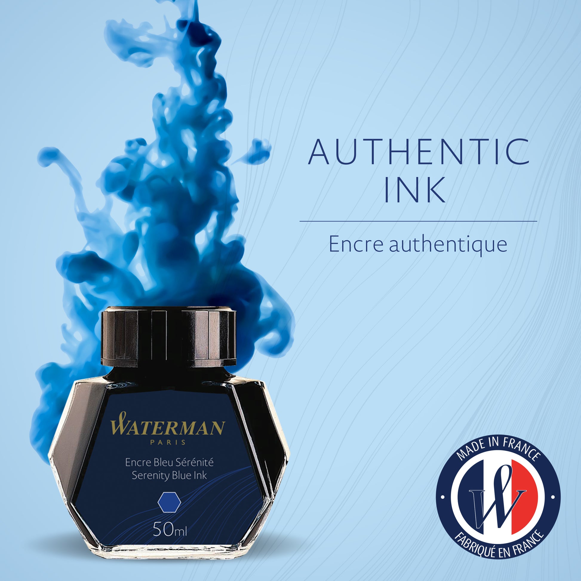 Waterman Ink 50ml Serenity Blue in Box
