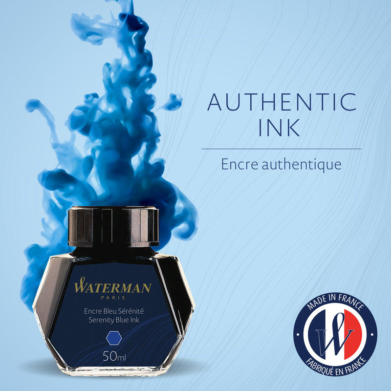 Waterman Ink 50ml Serenity Blue in Box